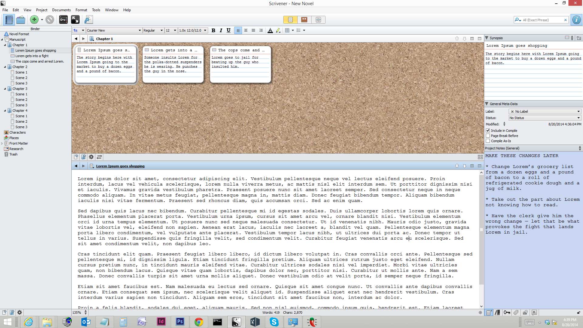How to use Scrivener