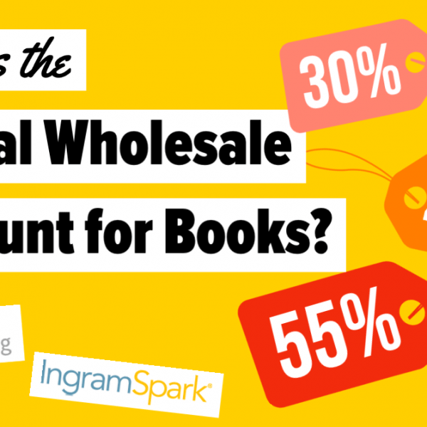 What is the typical wholesale discount for books?